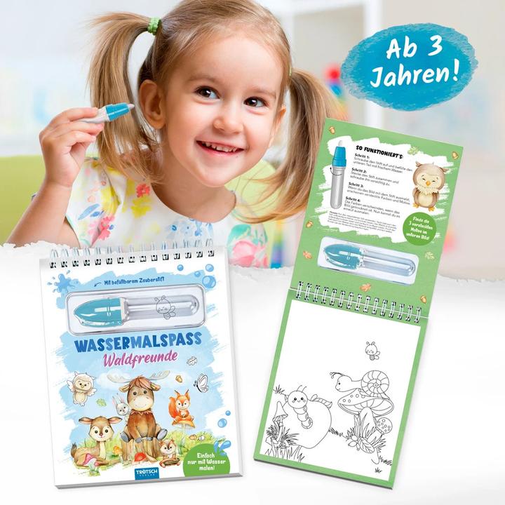 Produktbild Wassermalspass mit Zauberstift Waldfreunde