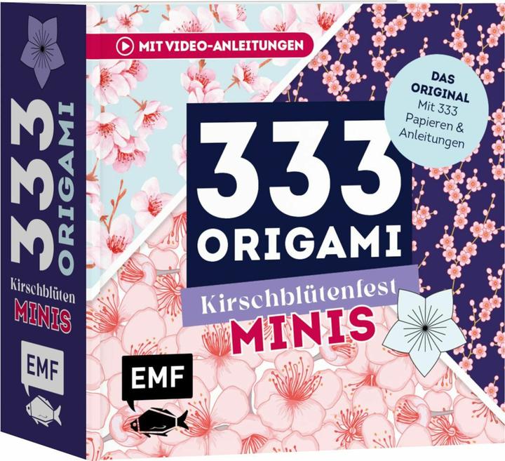 Produktbild 333 Origami Minis - Kirschblütenfest - Dein dekorativer Wendeblock zum kreativen Falten & Notieren (Deutsch, Edition Michael Fischer, 2025)