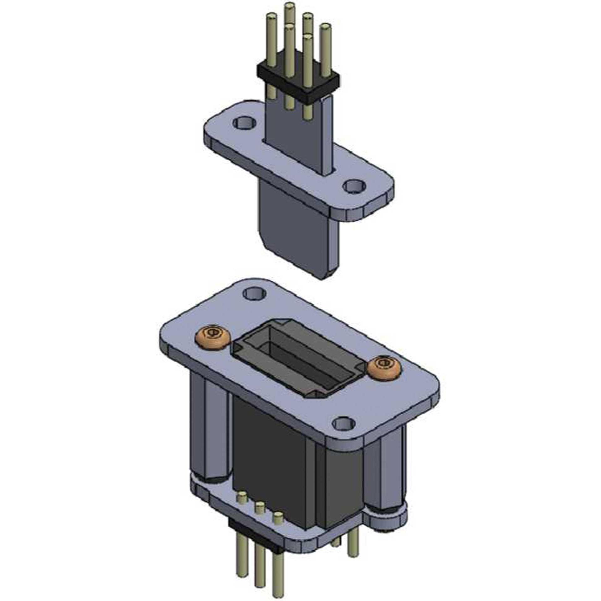 Unilight direktsteckverbindung header mit 3 primä polen, bausatz, 2pcs, uni kontaktleiste