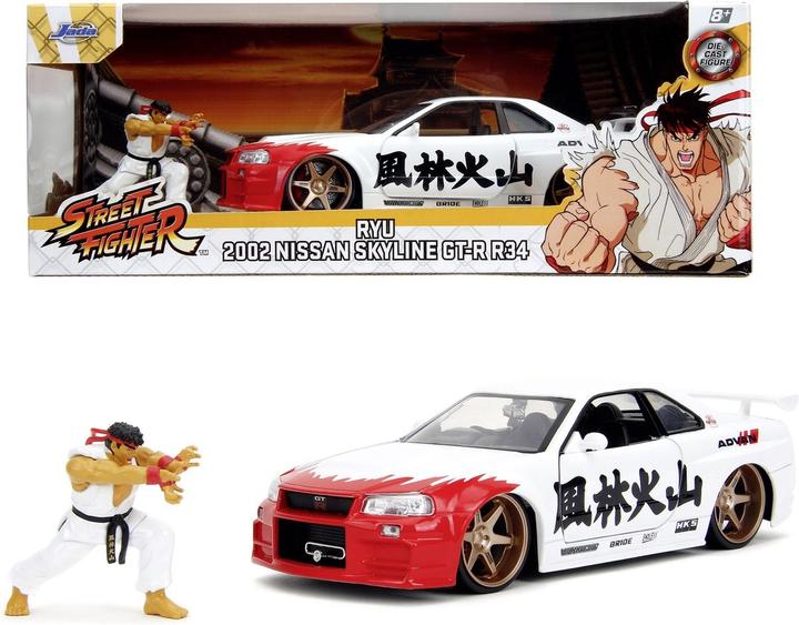 Image du produit Jada Street Fighter Nissan Skyline GTR 1:24