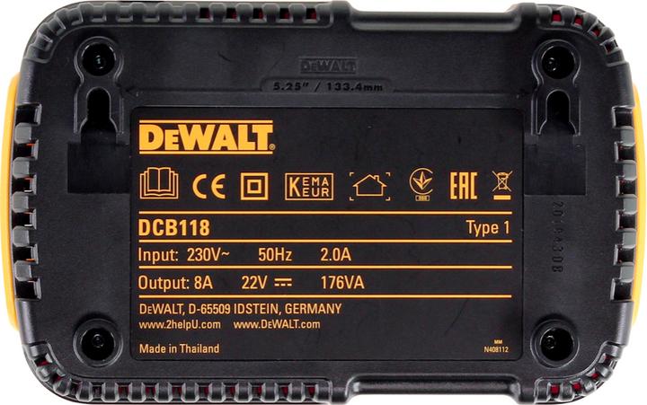 Productafbeelding DeWalt DCB118T2 (54 V)