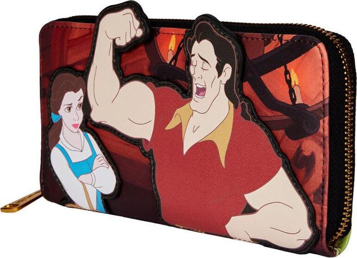 Loungefly Disney Beauty and the Beast Villains Gaston Scene wallet