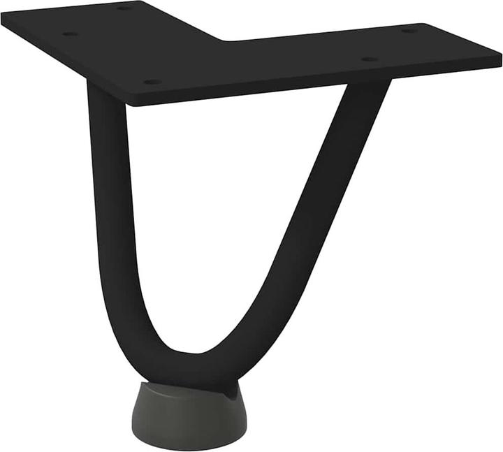 Produktbild VidaXL Haarnadelbeine 4 Stk. Schwarz 72 cm Massivstahl Hairpin Tischbein