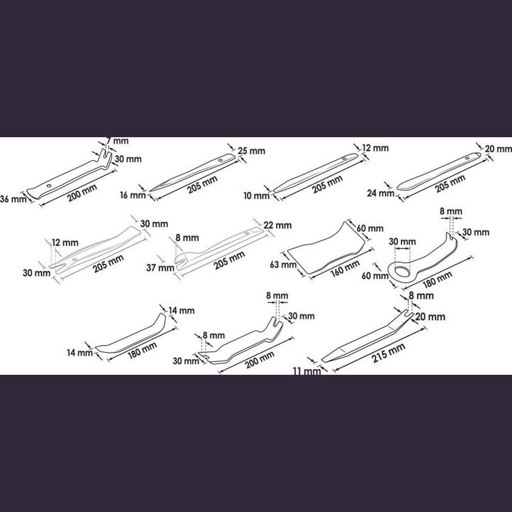 Actual product image Vigor RELEASE LEVER SET, 11 PCS.