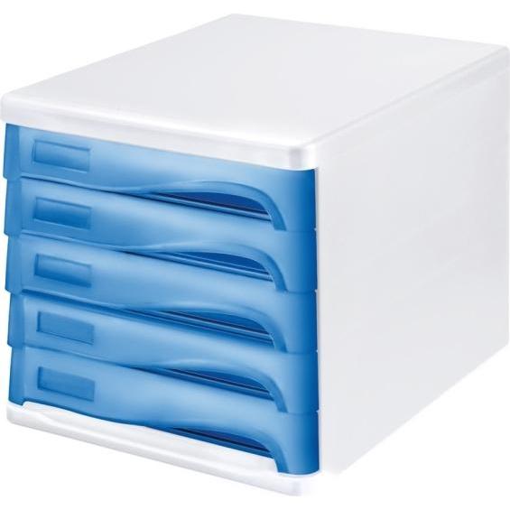 Thumbnail - Helit Push-Abfallbehälter, Abfalleimer, Blau