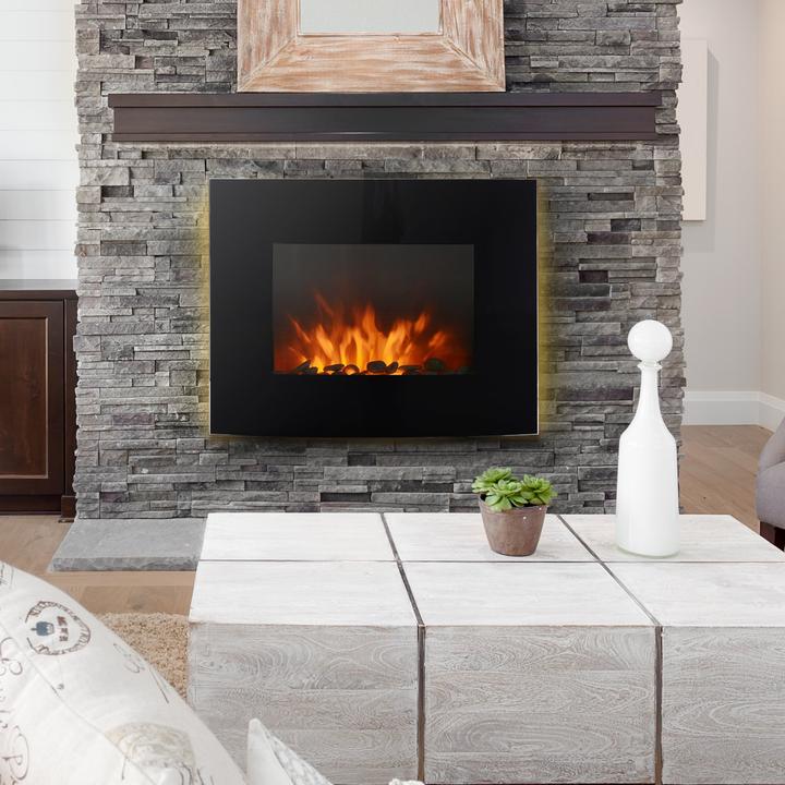 Actual product image Jamb Electric Fireplace Wall Fireplace