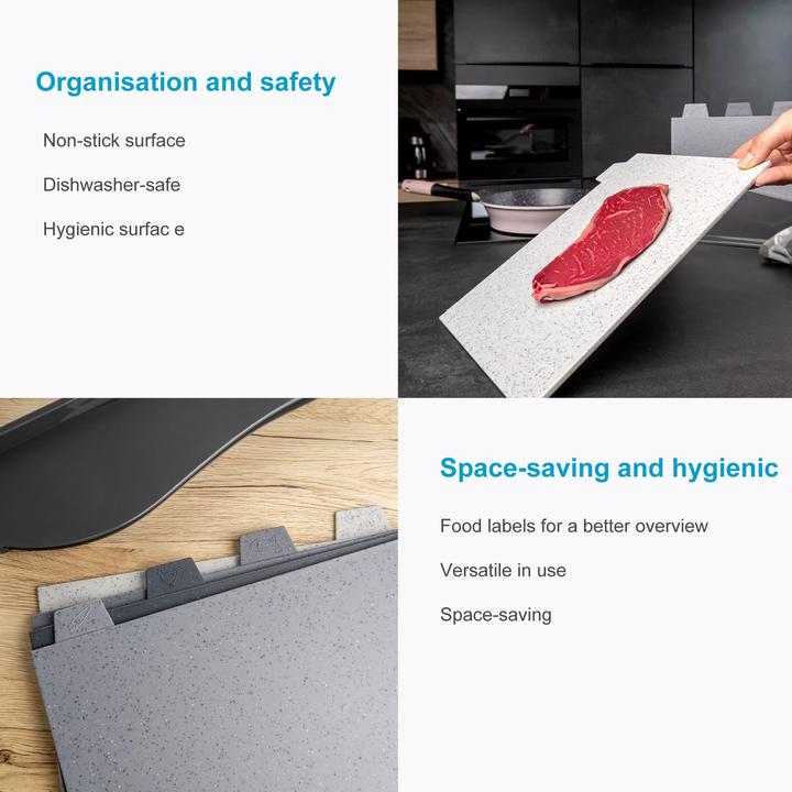 Image du produit Intirilife Set de 5 planches à découper avec support