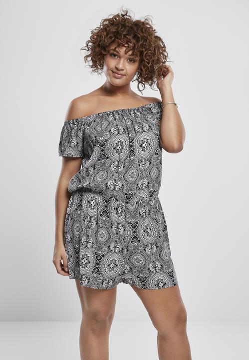 Produktbild Urban Classics Ladies AOP Off Shoulder Short Jumpsuit (4XL)