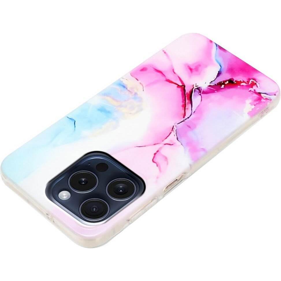 Thumbnail - Cover-Discount iPhone 16 Pro Max - Cover Handyhülle Marble (Apple iPhone 16 Pro Max), Smartphone Hülle, Rosa