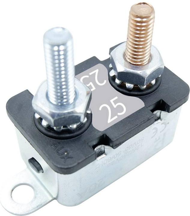 Actual product image parts Circuit breaker 25 A, 12.5 A, 6 A (25 A)