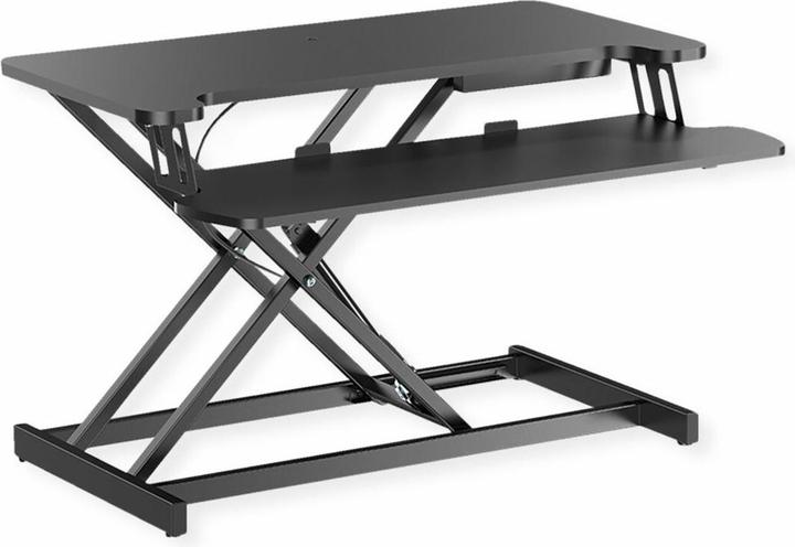 Actual product image Value Sitz-Steh-Schreibtischaufsatz mit Tastaturablage