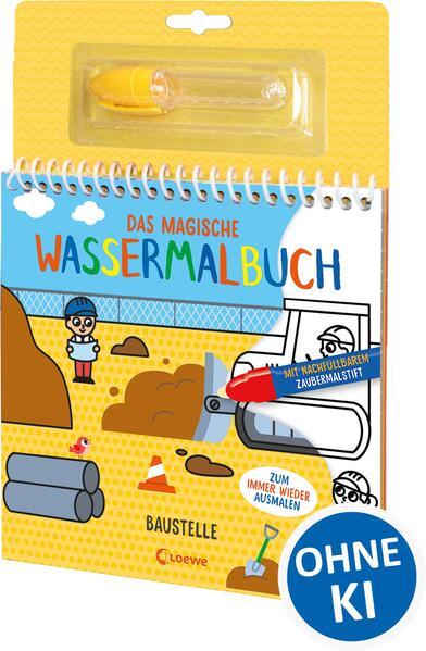 Produktbild Loewe Das magische Wassermalbuch - Baustelle
