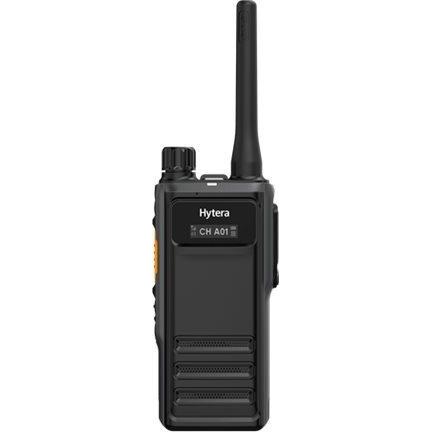Hytera 605 V1 Standard Package VHF with Li-polymer Akku /desktop charging statio, Walkie-talkie, Nero