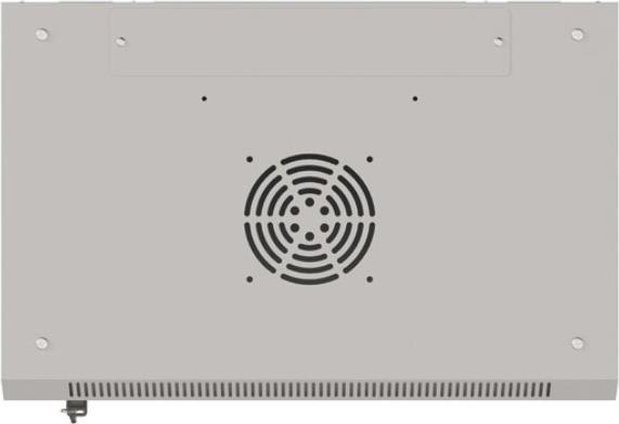 Produktbild Lanberg Wandmontierte Schrank 19 9HE 540x350 graue mit Glastüren (FLAT PACK) (10.86 HE, 19 Zoll Rack)