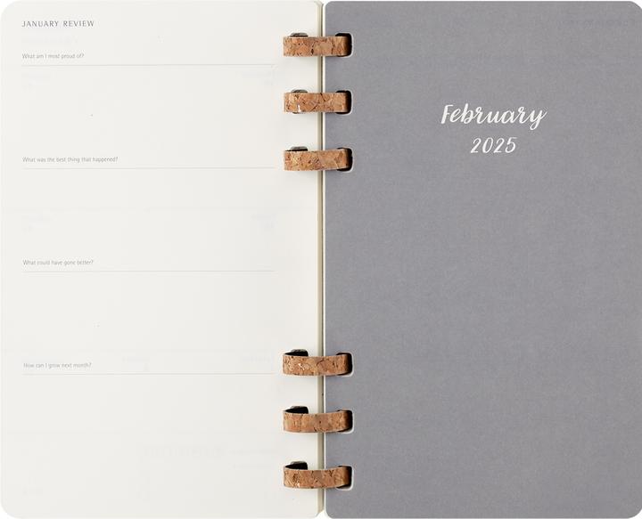 Productafbeelding Moleskine 12-maandenplanner met spiraalbinding, L/A5, zachte kaft, zwart (A5, Engels)