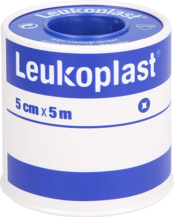 Actual product image BSN Leukoplast waterproof 5 cm x 5 m for fixation of bandages, 1 pc. plaster (1 x)