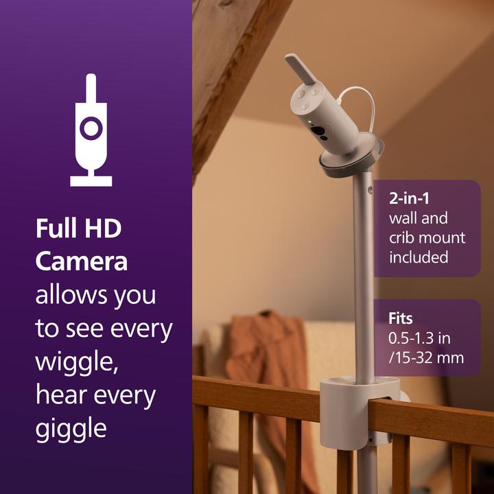 Produktbild Philips Avent Premium Video Connected (Babyphone mit Kamera, 400 m)