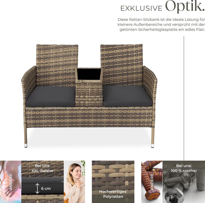 Image du produit tectake Banc de jardin