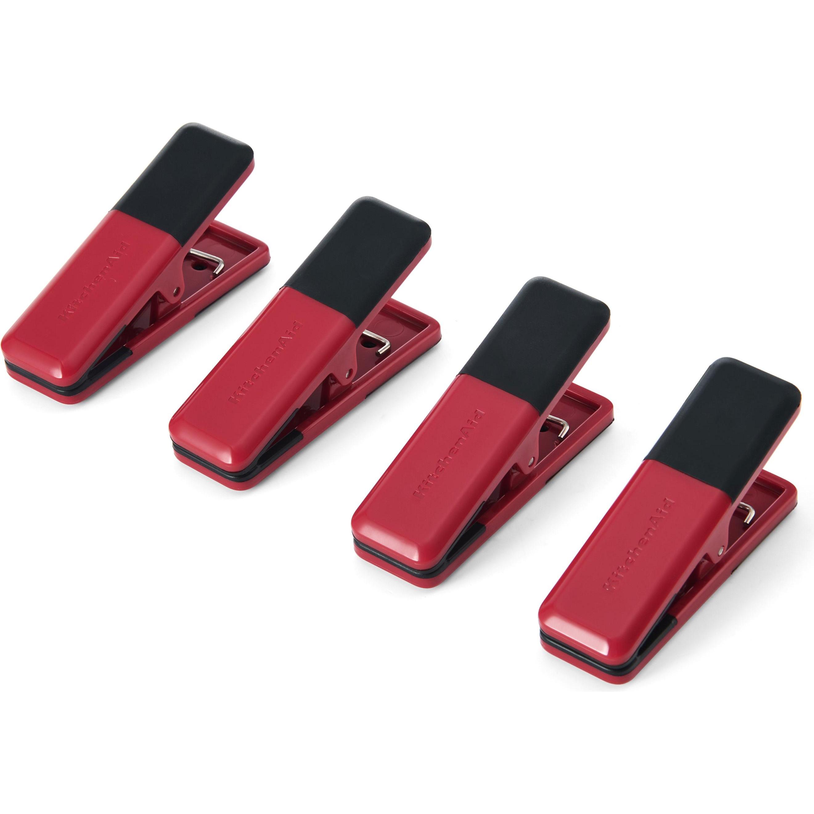 Thumbnail - KitchenAid 4pc Small Kitchen Clips Set – Empire Red, Lebensmittelverpackung, Rot