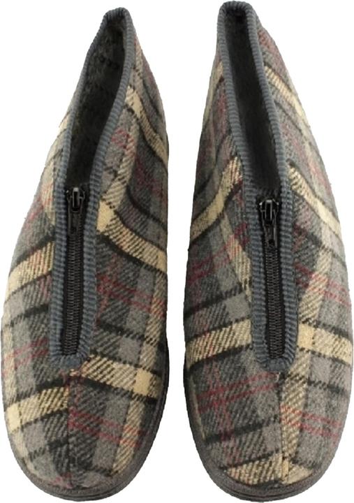 Actual product image Universal Textiles Jed Ii Thermal Slippers Slippers With Zip Plaid (41)