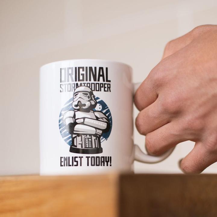 Actual product image Thumbs Up Original Stormtrooper Mug Enlist Today White (330 ml, 1 x)