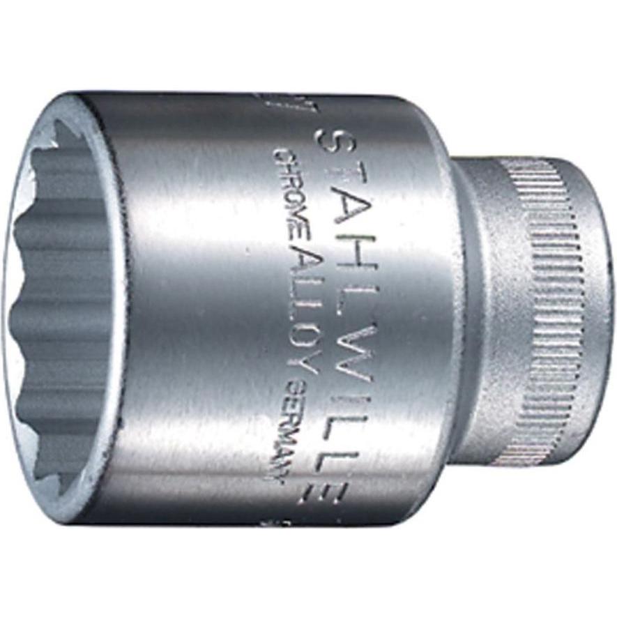 Stahlwille, Steckschlüssel + Stecknuss, AussenSechskant Steckschlüsseleinsatz (10 mm, 15 mm)