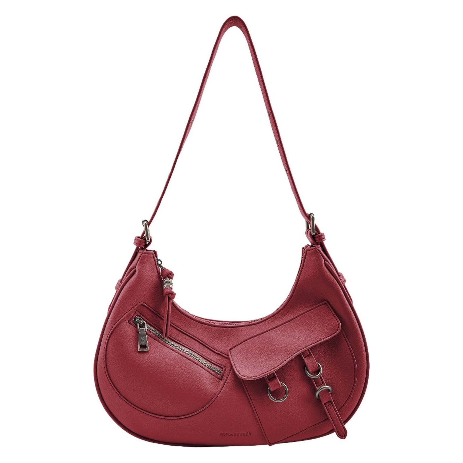 FredsBruder, Damen, Handtasche, My Bestie Shoulderbag With Pockets, Rot