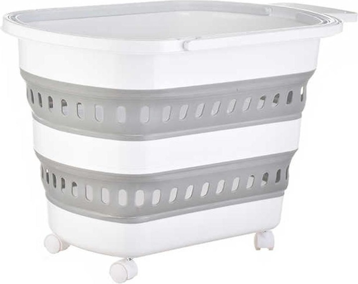 Produktbild König Design Wäschekorb Faltbar Wäschesammler Wäschebox Wäschetonne Aufbewahrungskorb 38 L (38 l)