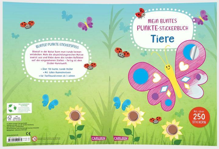 Actual product image My colourful dot sticker book: Animals