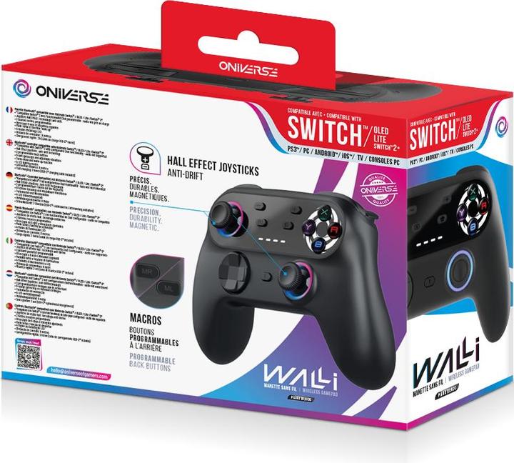 Actual product image Oniverse Walli Wireless Game Controller, black, Switch / Switch 2 (Switch, Switch 2, Switch Lite, Switch OLED)