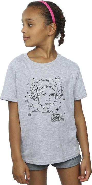 Image du produit Star Wars - T-shirt EPISODE IV: A NEW HOPE LEIA CHRISTMAS SKETCH - Fille (116)