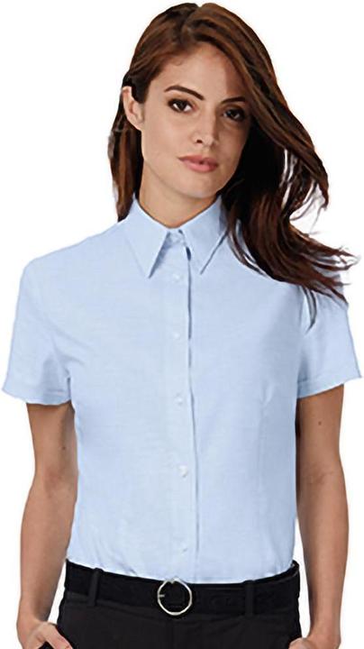 Produktbild B&C Oxford Bluse kurzarm (3XL, 4XL, 5XL, 6XL, L, M, S, XL, XS)