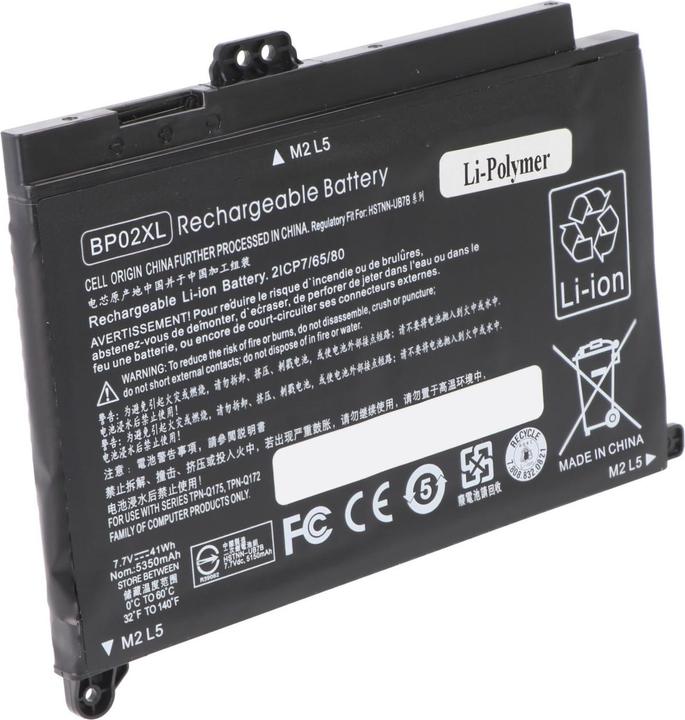 Produktbild AccuCell Akku HP Pavilion 15 Touch, HSTNN-UB7B, 849909-850, BP02041XL, BP02XL (6 Zellen, 5300 mAh)