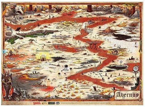 GFDND72793-G - D&D Map Avernus (German)
