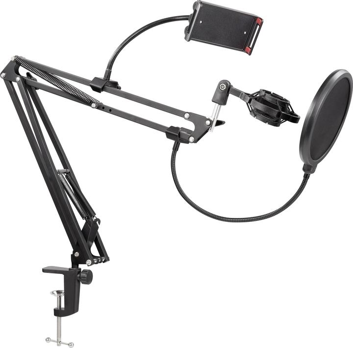 Renkforce Microphone stand, pop filter and phone holder
