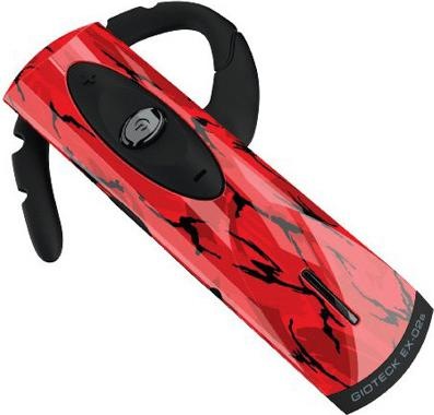 Actual product image Gioteck EX-02, Bluetooth gaming headset, mono, PS3, red