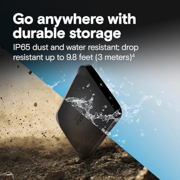 Actual product image Crucial X10 Portable SSD (4 TB)