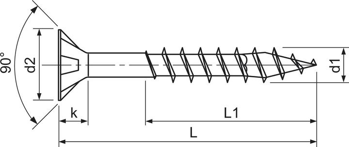Produktbild Spax Universalschrauben 4 x 30 mm, 200 Stück (200 Schrauben pro Stück)