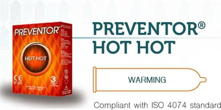 Actual product image Preventor Hot Hot 3 Premium Latex Kondome (3 pcs.)