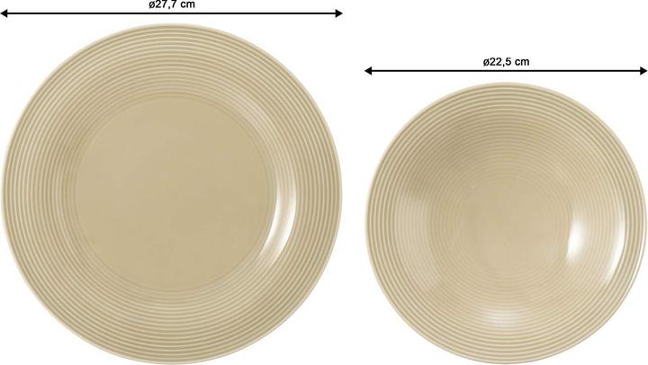 Produktbild Seltmann Weiden Tafelservice Beat Sandbeige uni 12teilig (12 Stk.)