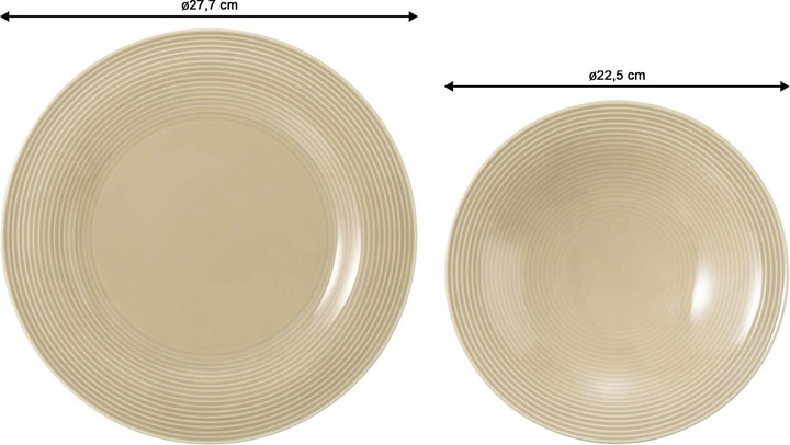 Immagine prodotto Seltmann Servizio da tavola Weiden Beat sand beige uni 12 pezzi (12 Pezzo/i)