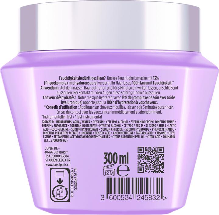 Immagine prodotto L'Oréal Paris Elseve Hyaluron Mask 370 COCO R25 (300 ml)
