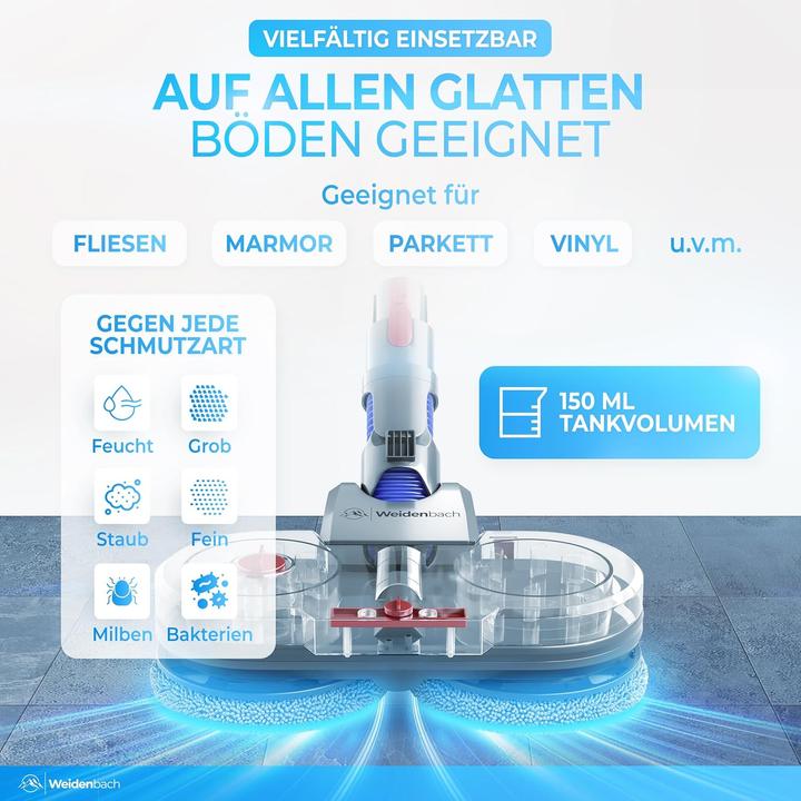 Produktbild Weidenbach Wischaufsatz für Dyson V12 Nass- und Trockensauger