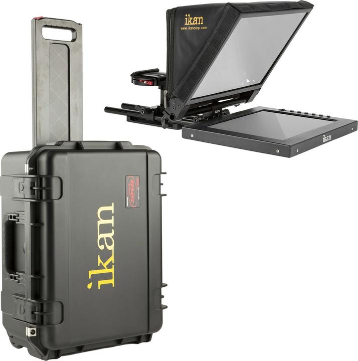 Actual product image Ikan PT1200-TK Travel Kit w/ Rolling Hard Case (Teleprompters)