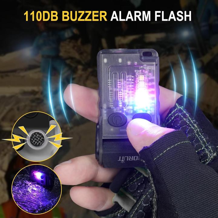 Actual product image Boruit V20 mini torch -180° Rotating - 13 Modes - 1000 Lumens ( Black )