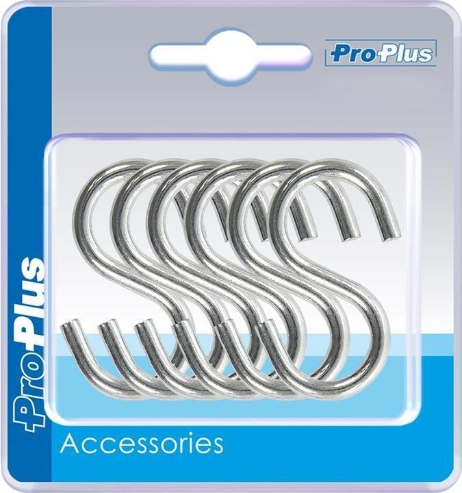 Image du produit ProPlus Crochet en S Ø4mm 4,4x2,1cm 6 pièces sous blister