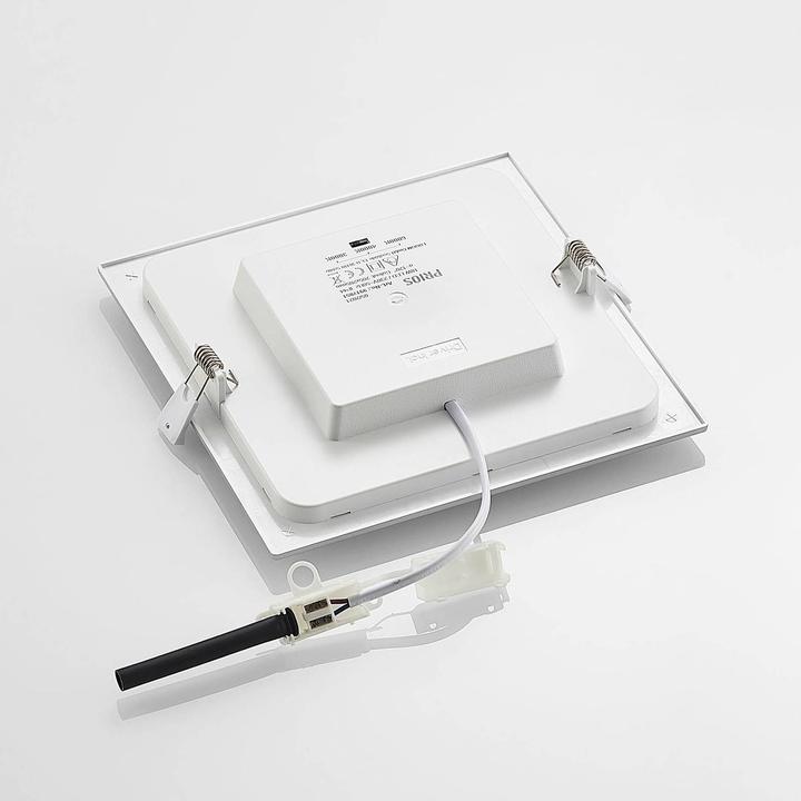 Actual product image Prios Helina LED recessed lamp, silver, 22 cm, 18 W (1380 lm)