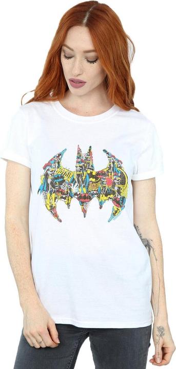 Produktbild Batman Batgirl Logo Collage Baumwolle Boyfriend TShirt (L)