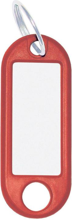 Actual product image Wedo Key ring 18 mm with ring, red, 100 pieces
