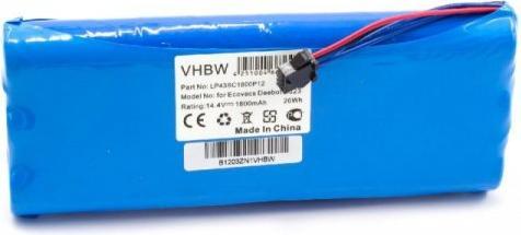 Produktbild XCell Akku passend für Ecovacs Deebot D523, D540, D550 14,4V 1800mAh Ni-MH